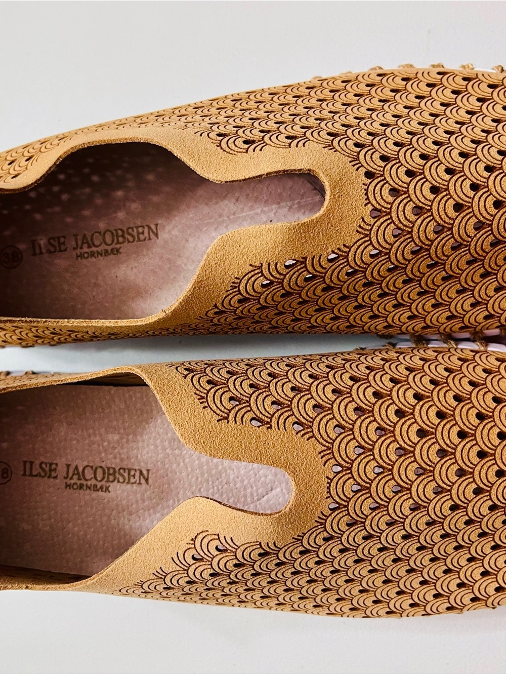 Ilse Jacobsen Tulip Laser Flats Latte Brown Size 38 =US 8 - Picture 5 of 5